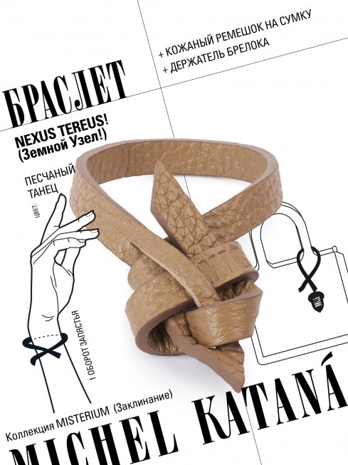 Ремешок на сумку-БРАСЛЕТ-держатель Брелока Унисекс Pi-NEXUS TEREUS